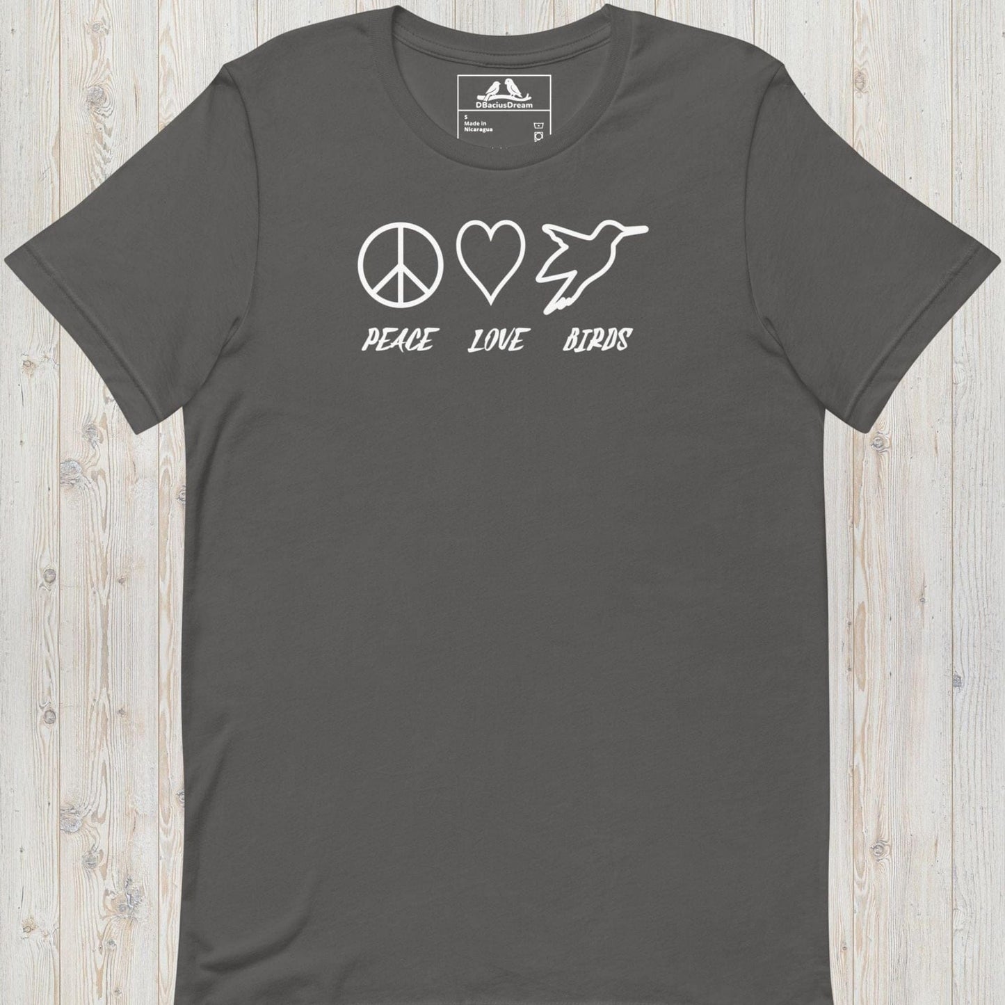 Peace Love Birds Unisex t-shirt