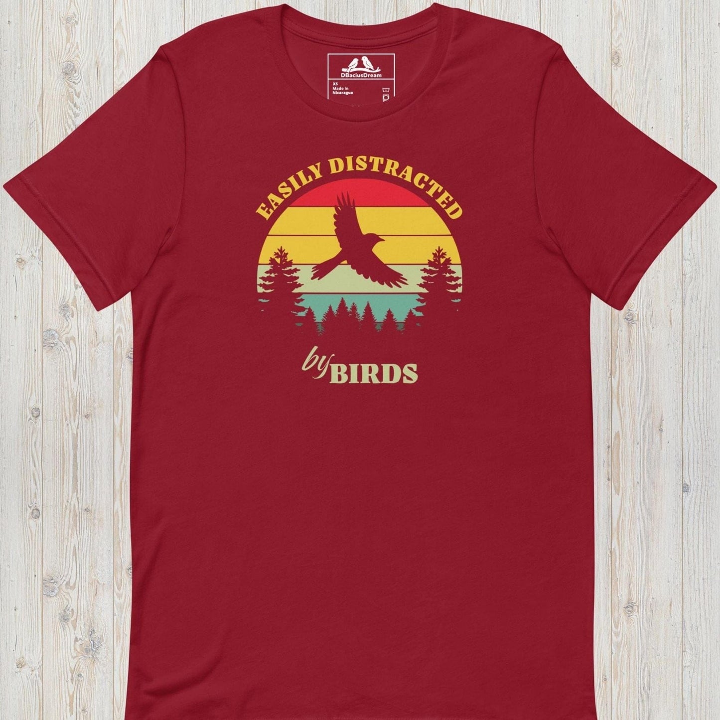 Easily Distracted By Birds Unisex t-shirt