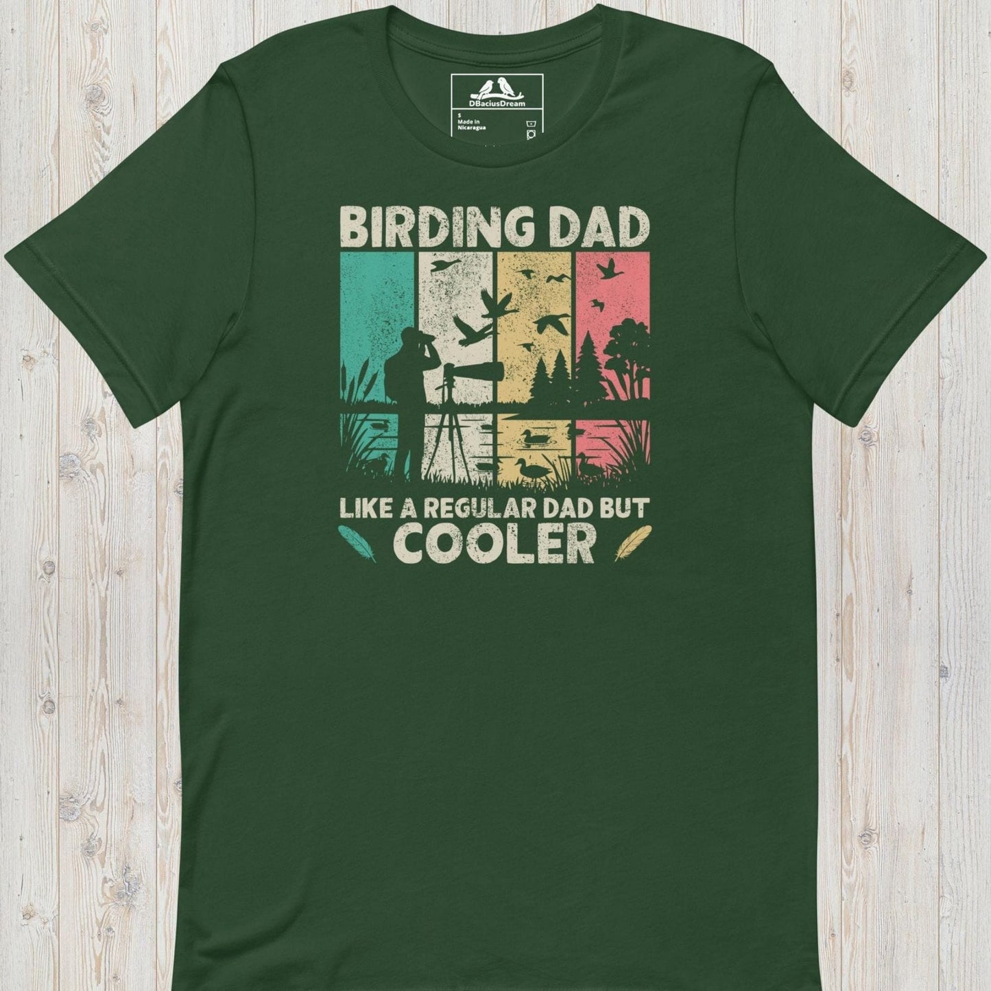 Birding Dad Like a Regular Dad But Cooler t-shirt