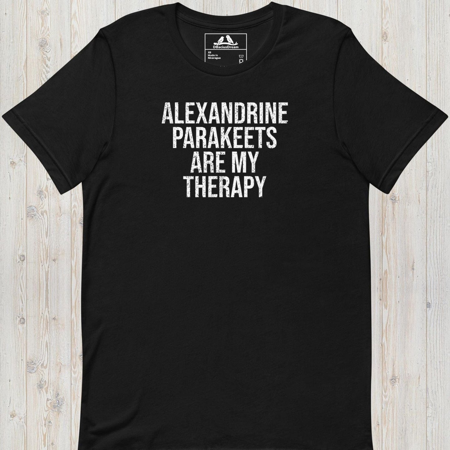 Alexandrine Parakeets Are My Therapy Unisex t-shirt