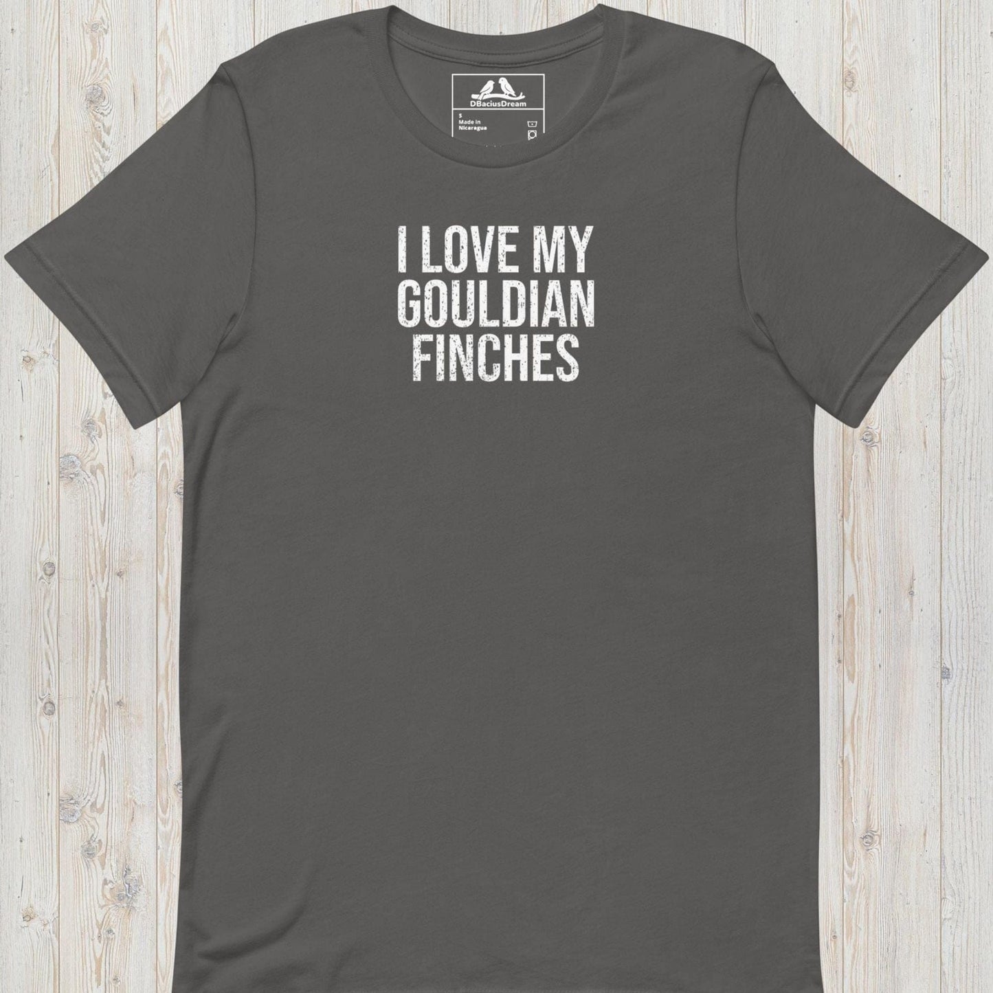 I Love My Gouldian Finches Unisex t-shirt