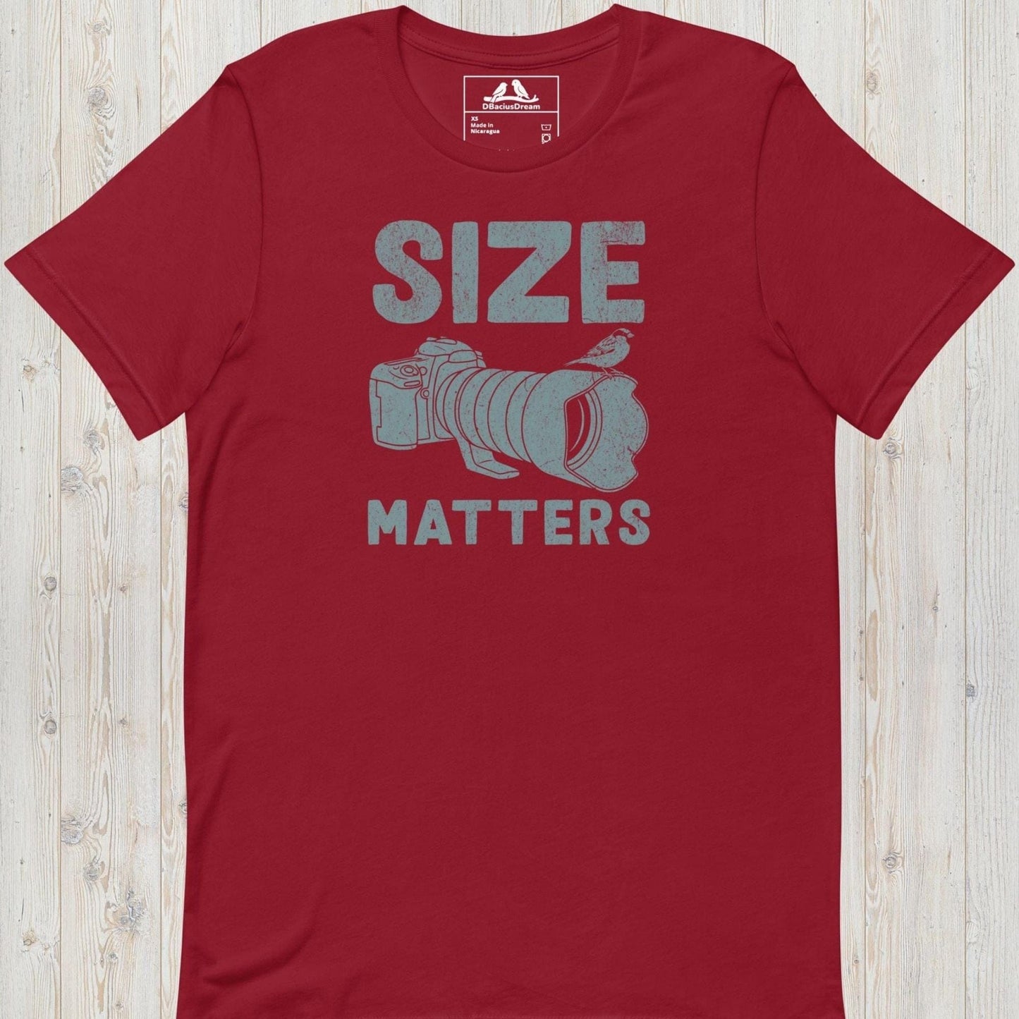 Bird Photography ”Size Matters” Unisex t-shirt