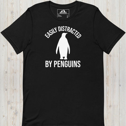 Easily Distracted By Penguins Unisex t-shirt