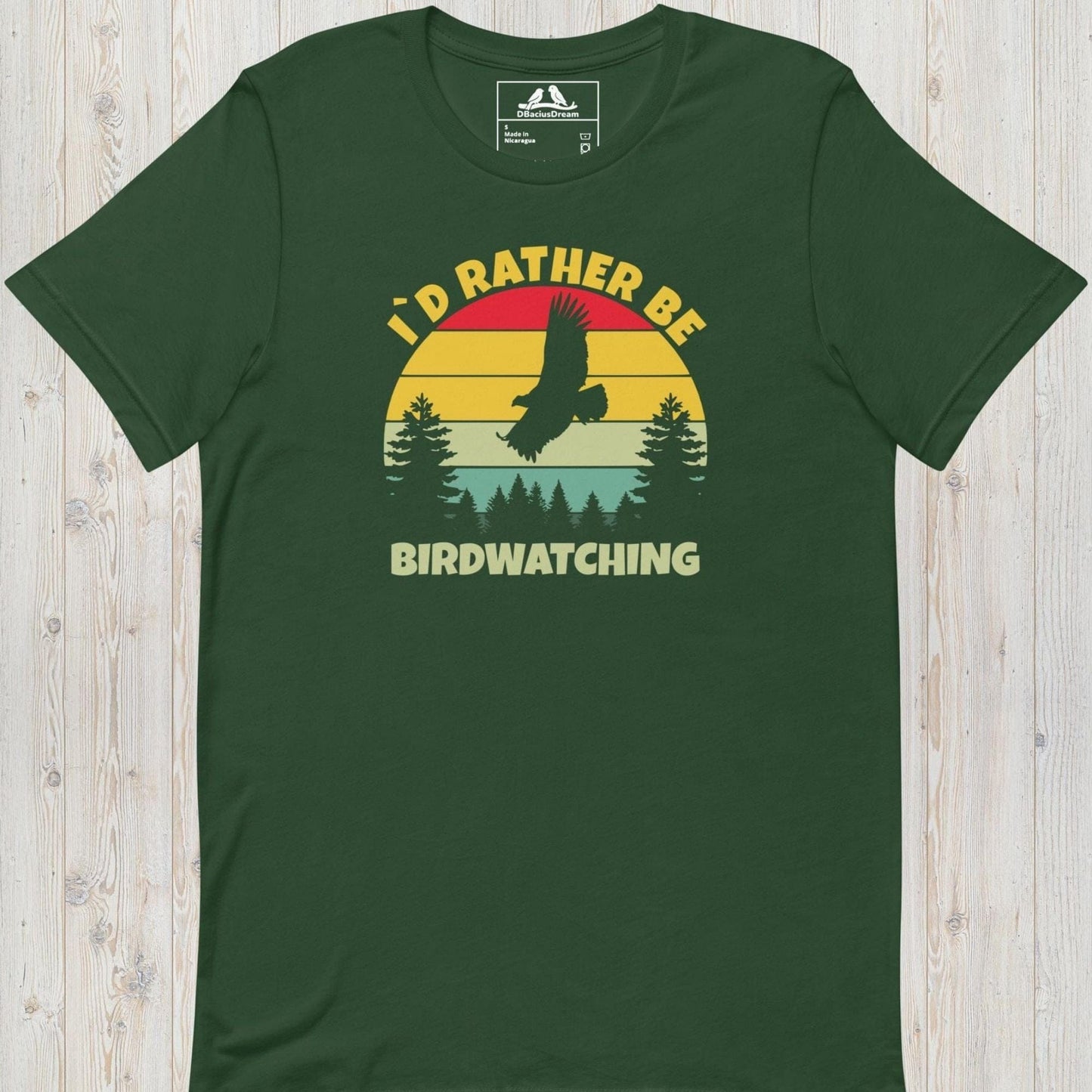 I´d Rather Be Birdwatching Unisex t-shirt