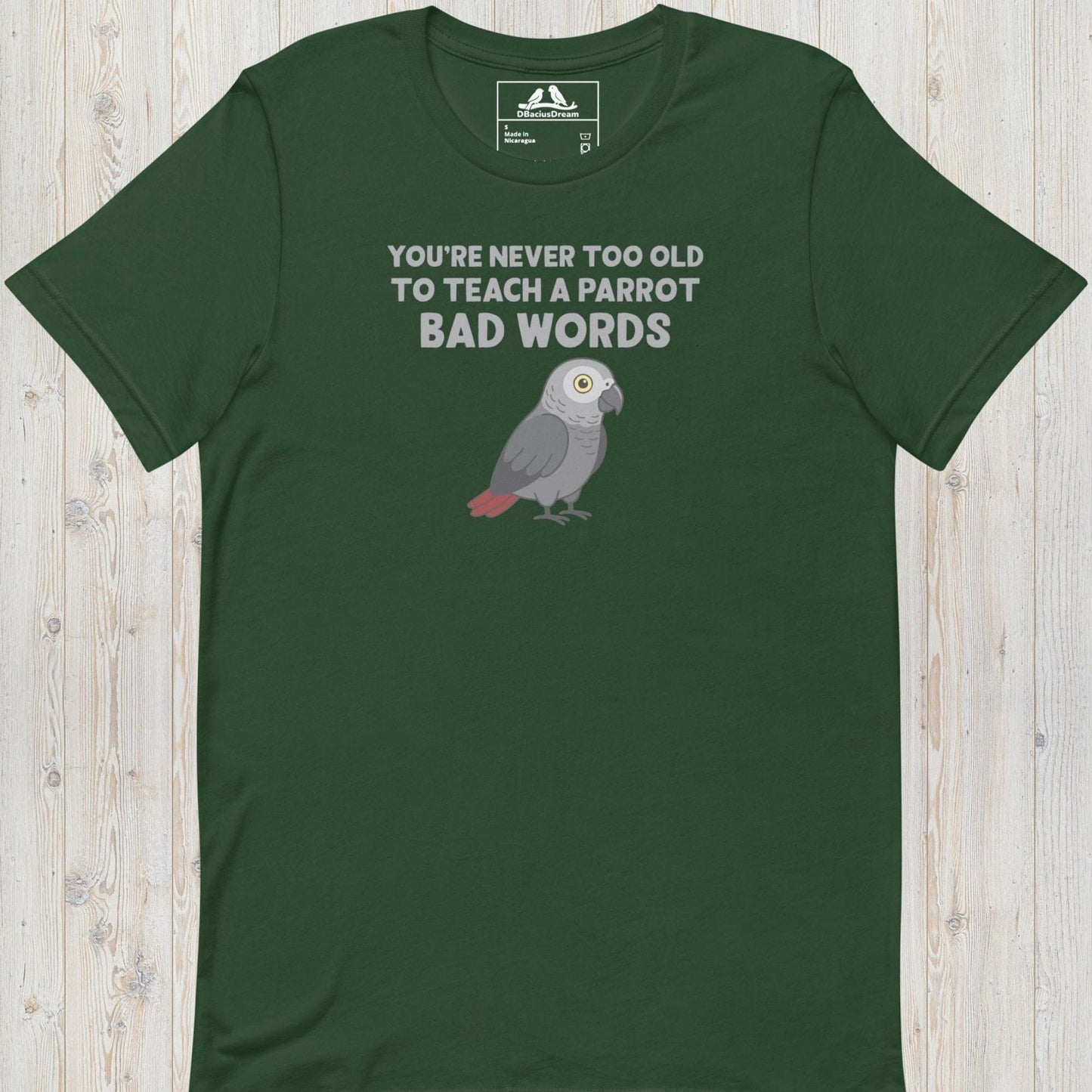 Teach A Parrot Bad Words Unisex t-shirt