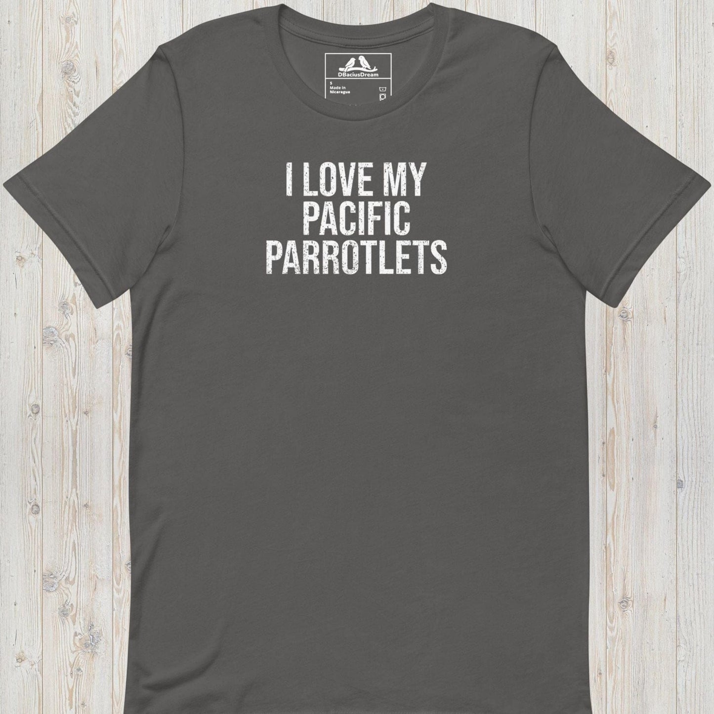 I Love My Pacific Parrotlets Unisex t-shirt