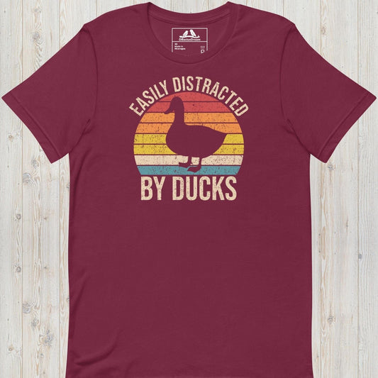Easily Distracted By Ducks Unisex t-shirt