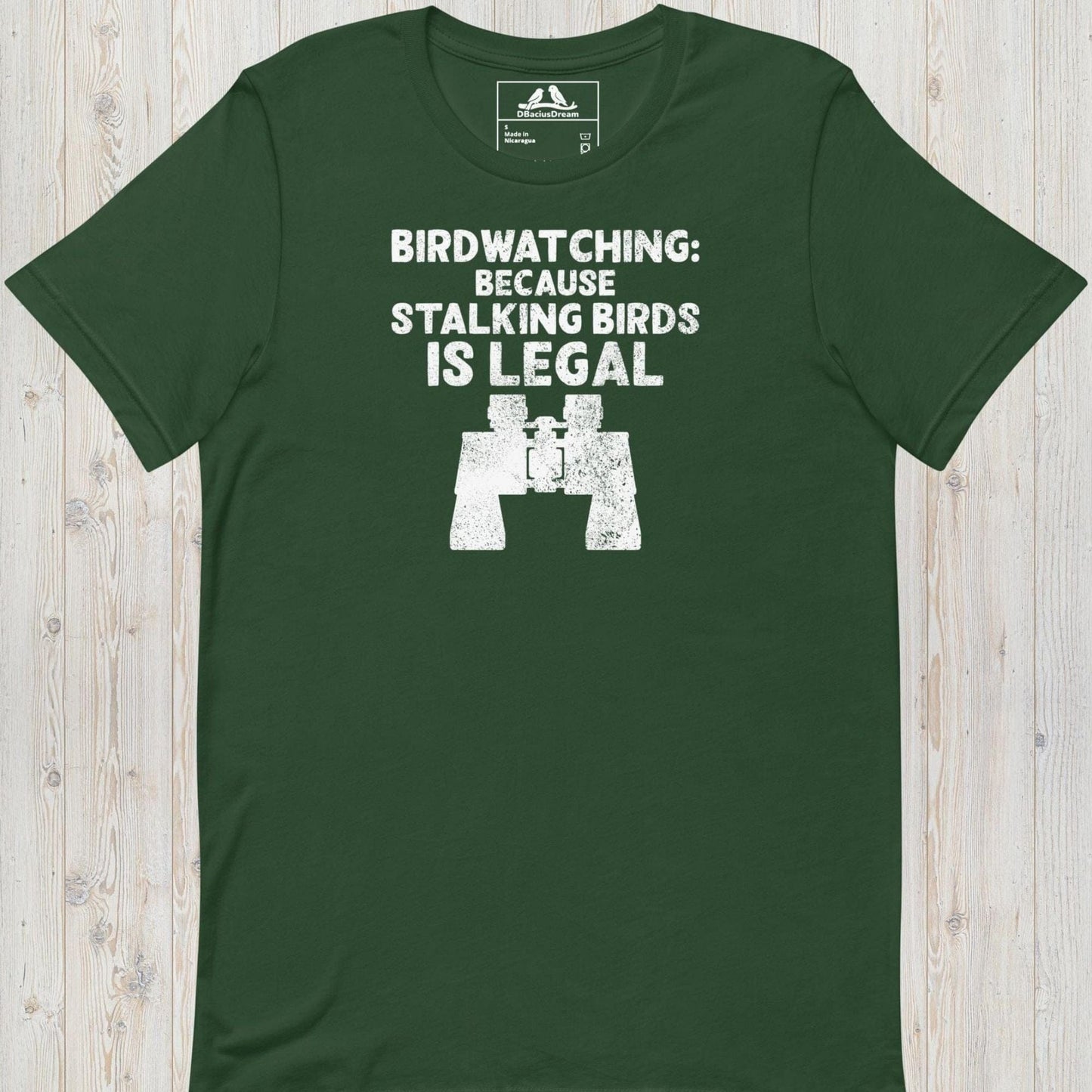 Birdwatching: Because Stalking Birds Is Legal Unisex t-shirt