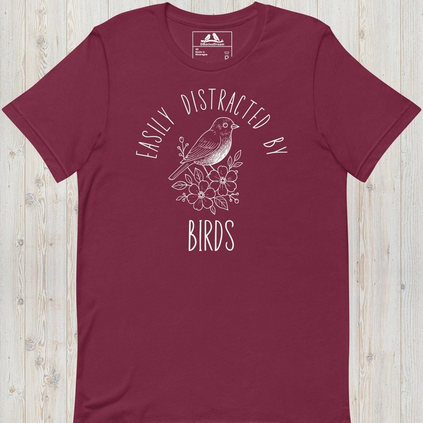 Easily Distracted By Birds Unisex t-shirt