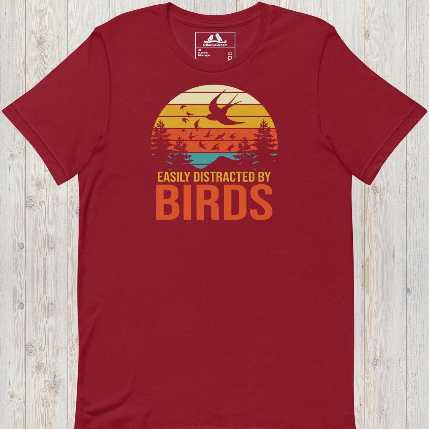 Easily Distracted By Birds Unisex t-shirt