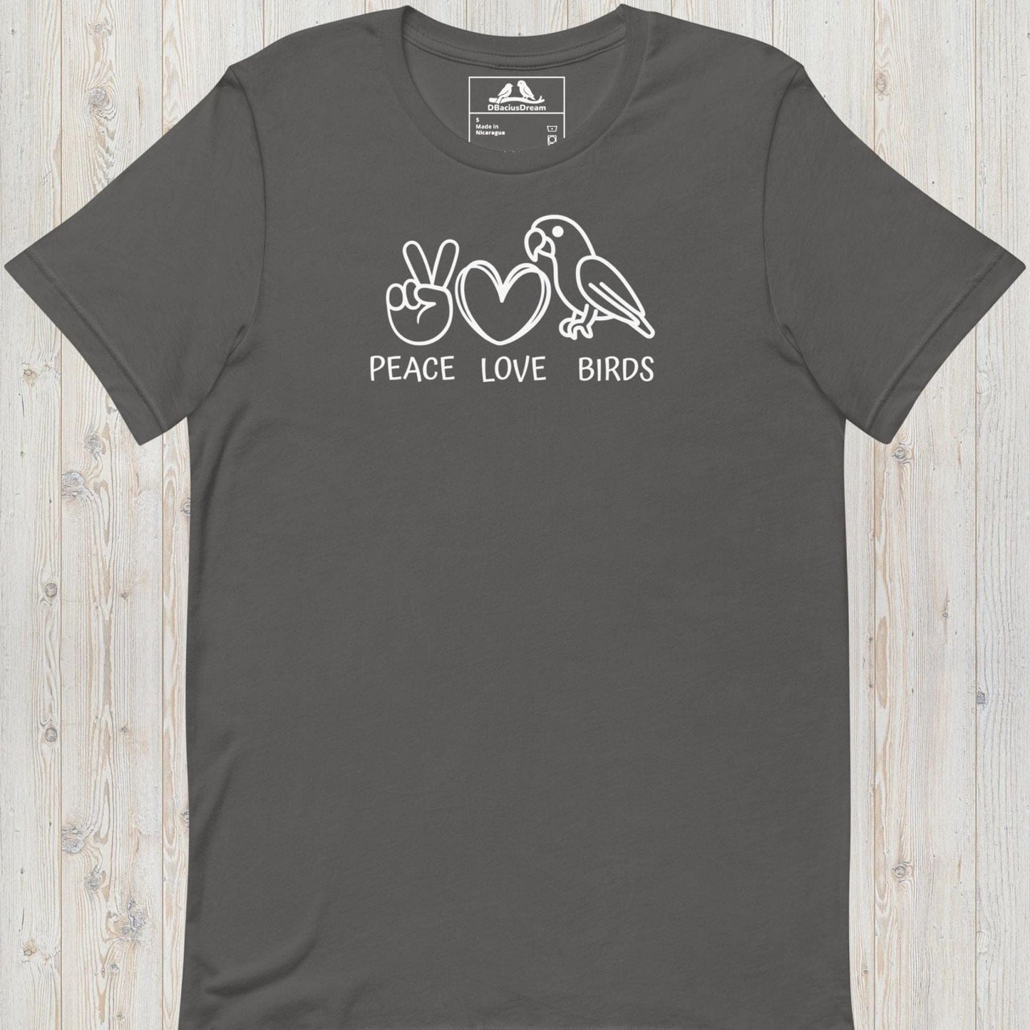 Peace Love Birds Unisex t-shirt
