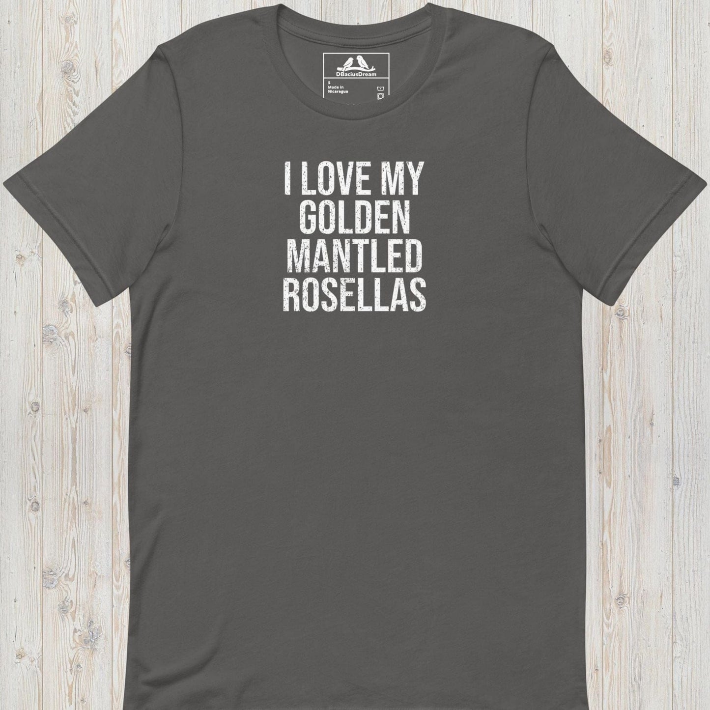 I Love My Golden Mantled Rosellas Unisex t-shirt