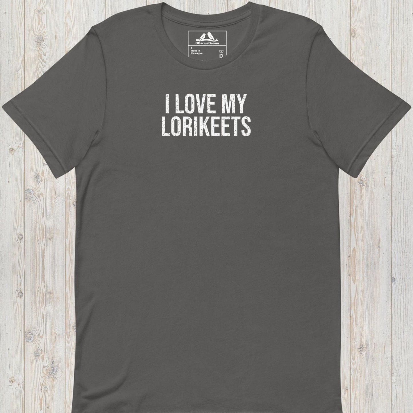 I Love My Lorikeets Unisex t-shirt