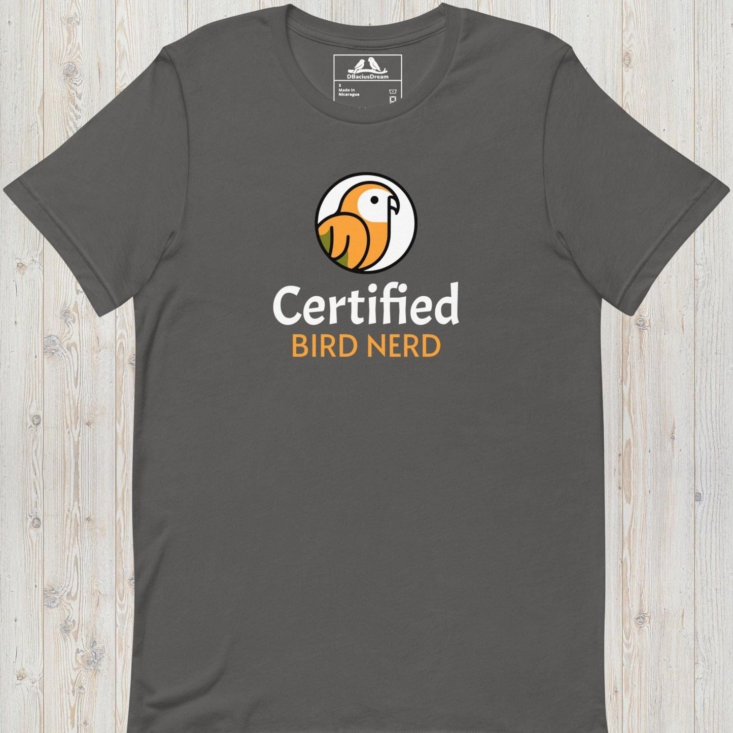 Certified Bird Nerd Unisex t-shirt