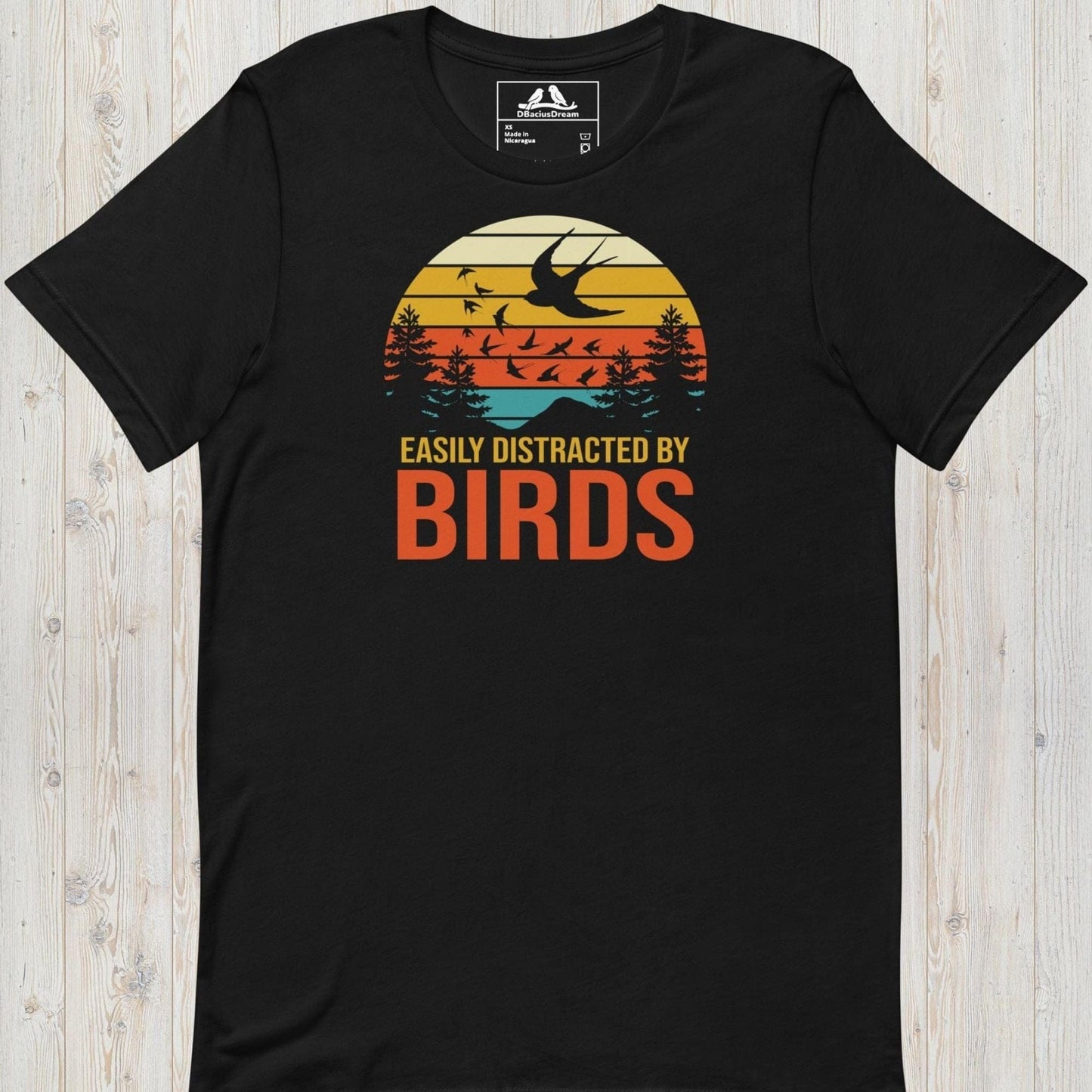 Easily Distracted By Birds Unisex t-shirt