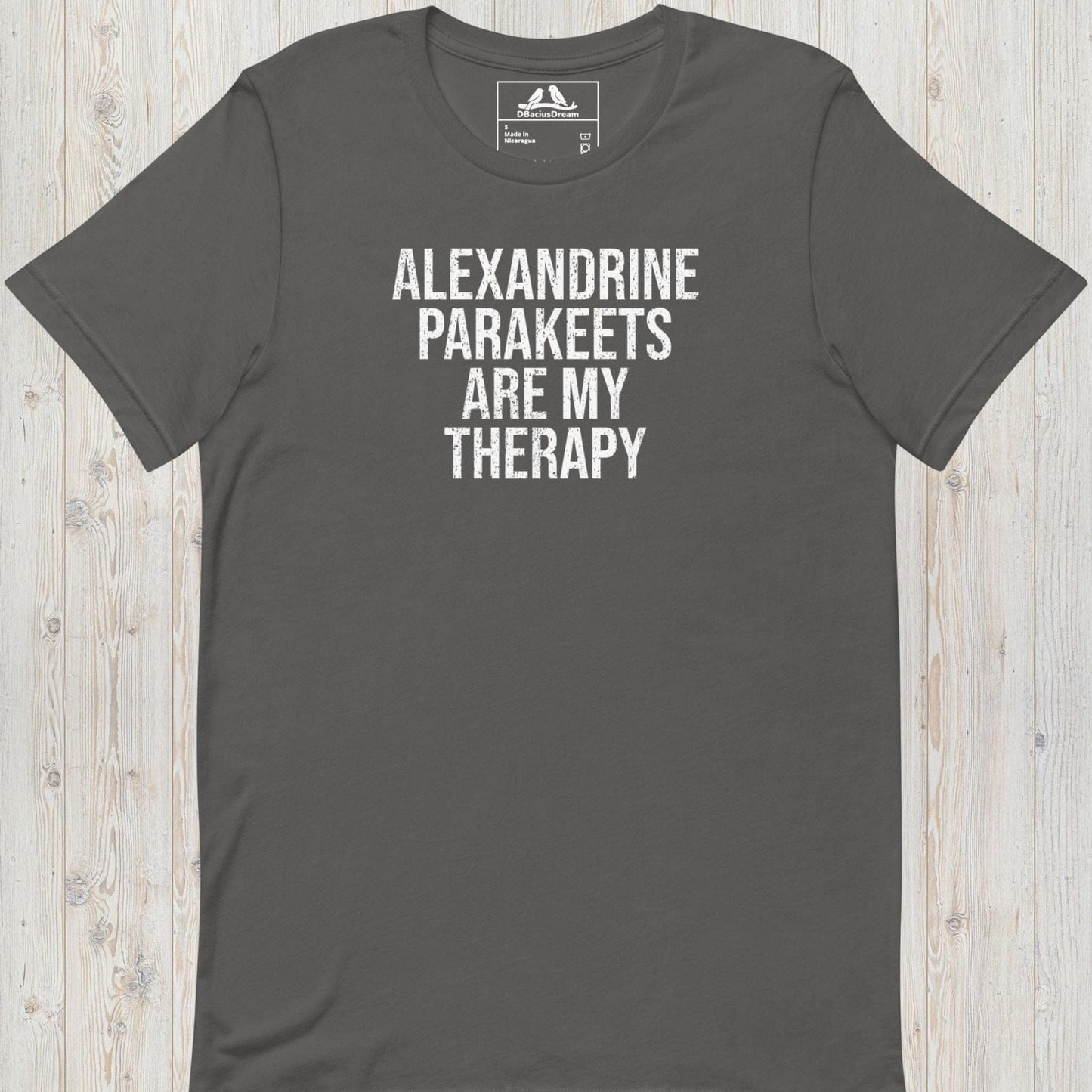 Alexandrine Parakeets Are My Therapy Unisex t-shirt