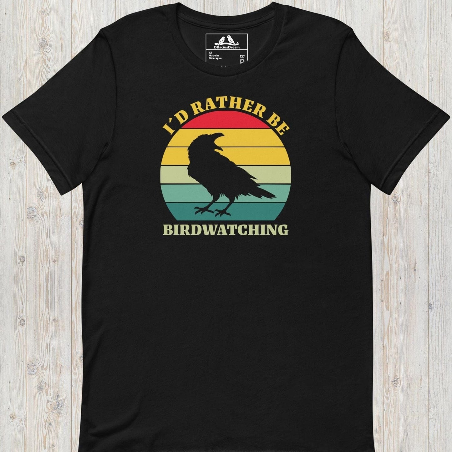 I´d Rather Be Birdwatching Unisex t-shirt