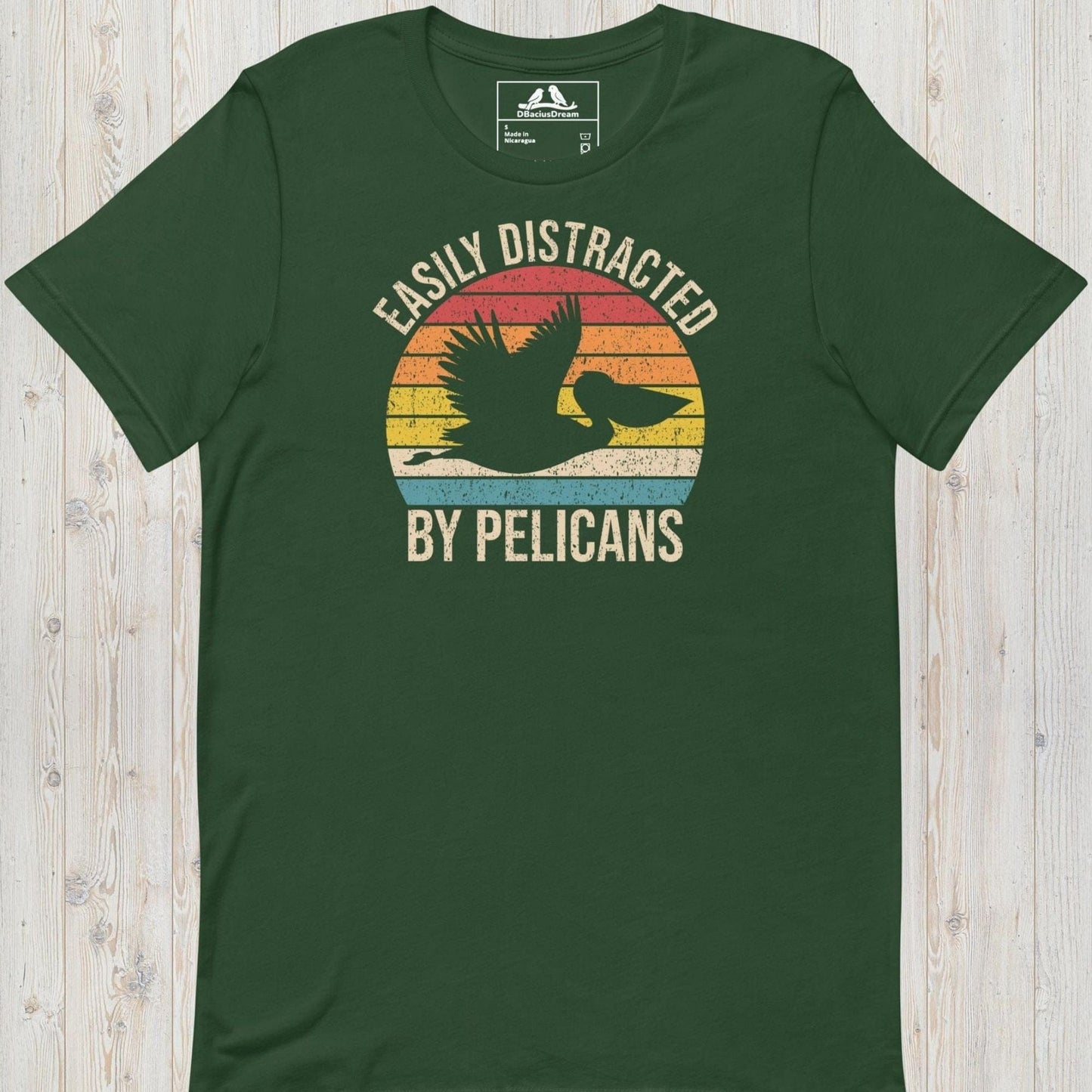 Easily  Distracted By Pelicans Unisex t-shirt