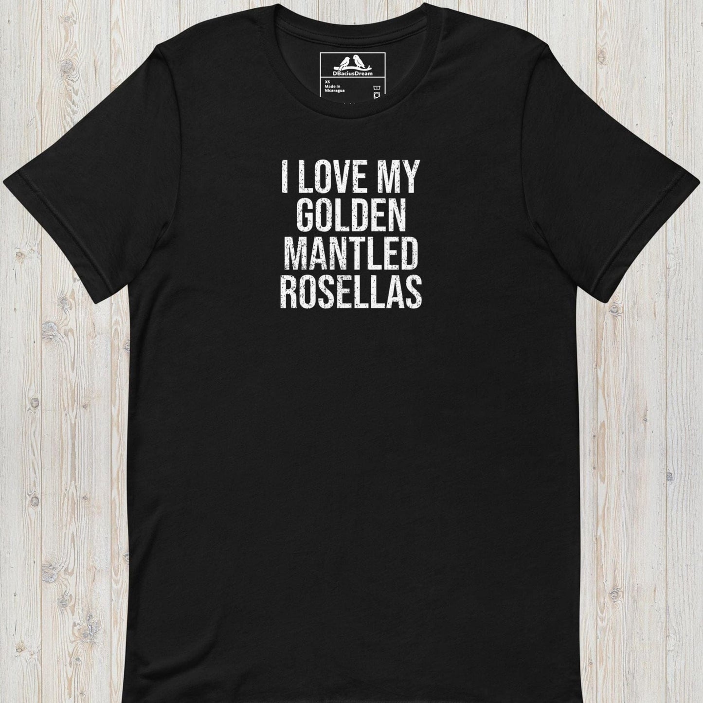 I Love My Golden Mantled Rosellas Unisex t-shirt