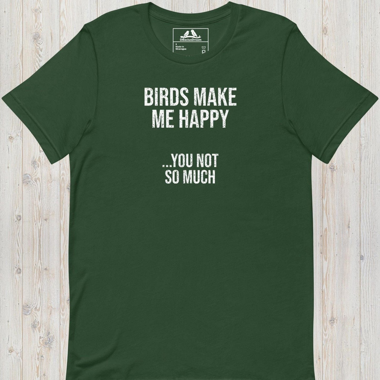 Birds Make Me Happy Unisex t-shirt