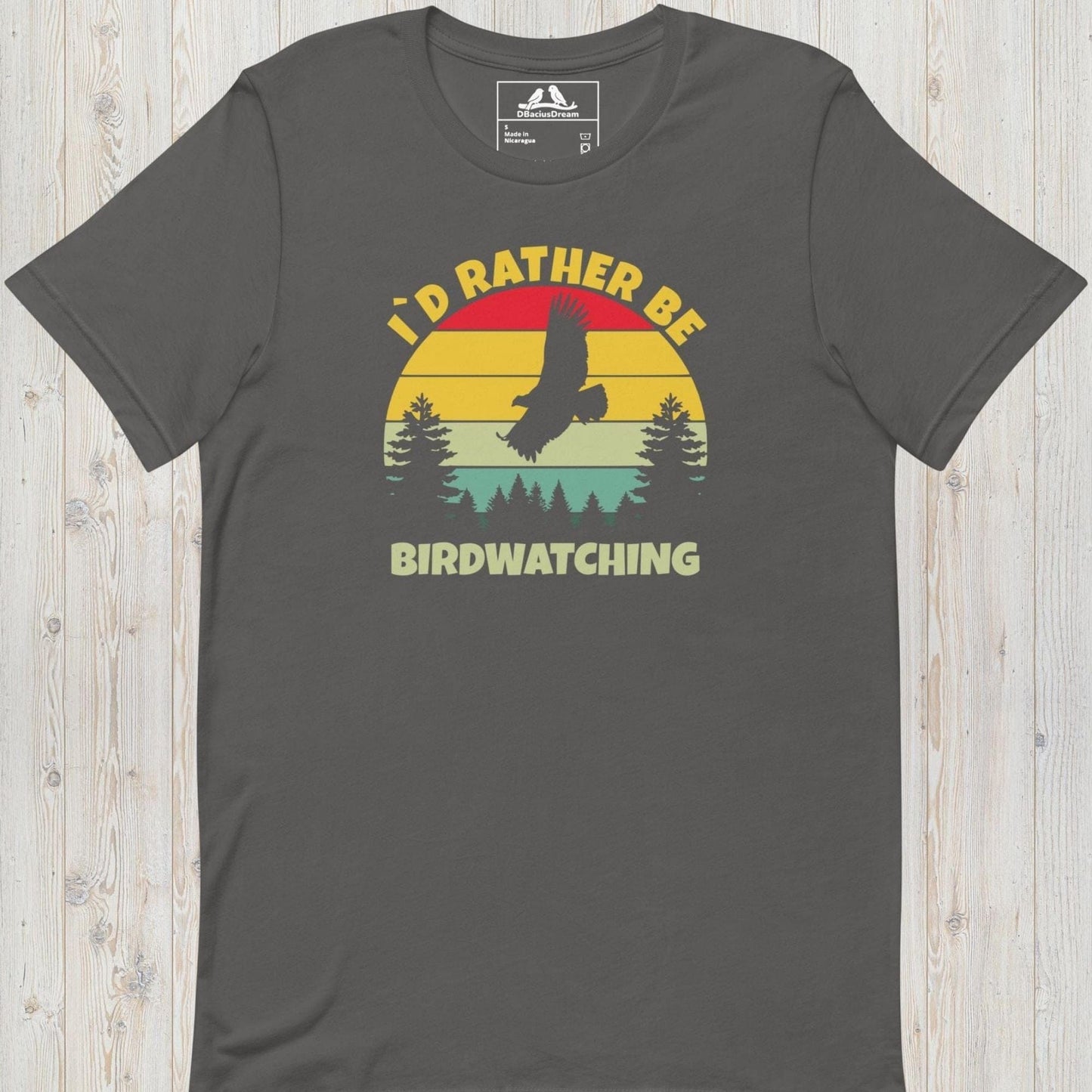 I´d Rather Be Birdwatching Unisex t-shirt