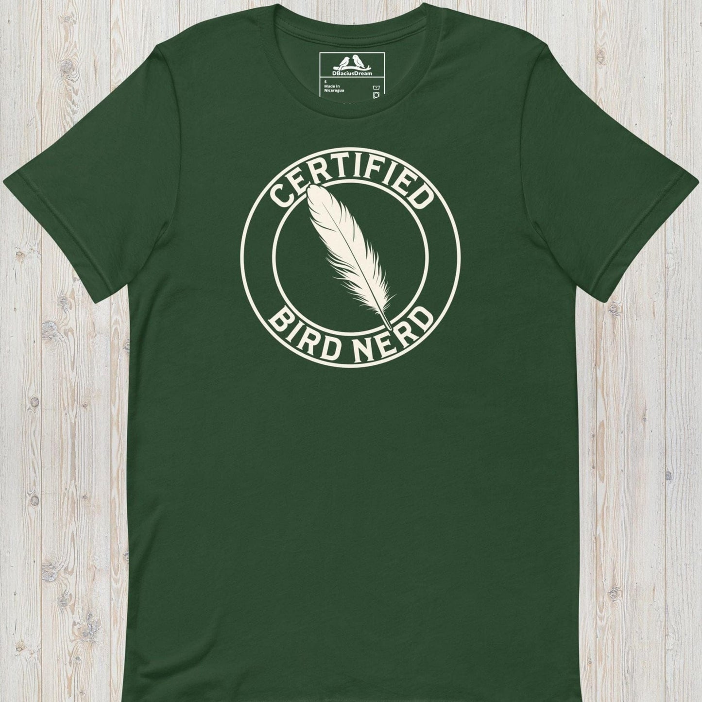 Certified Bird Nerd Unisex t-shirt