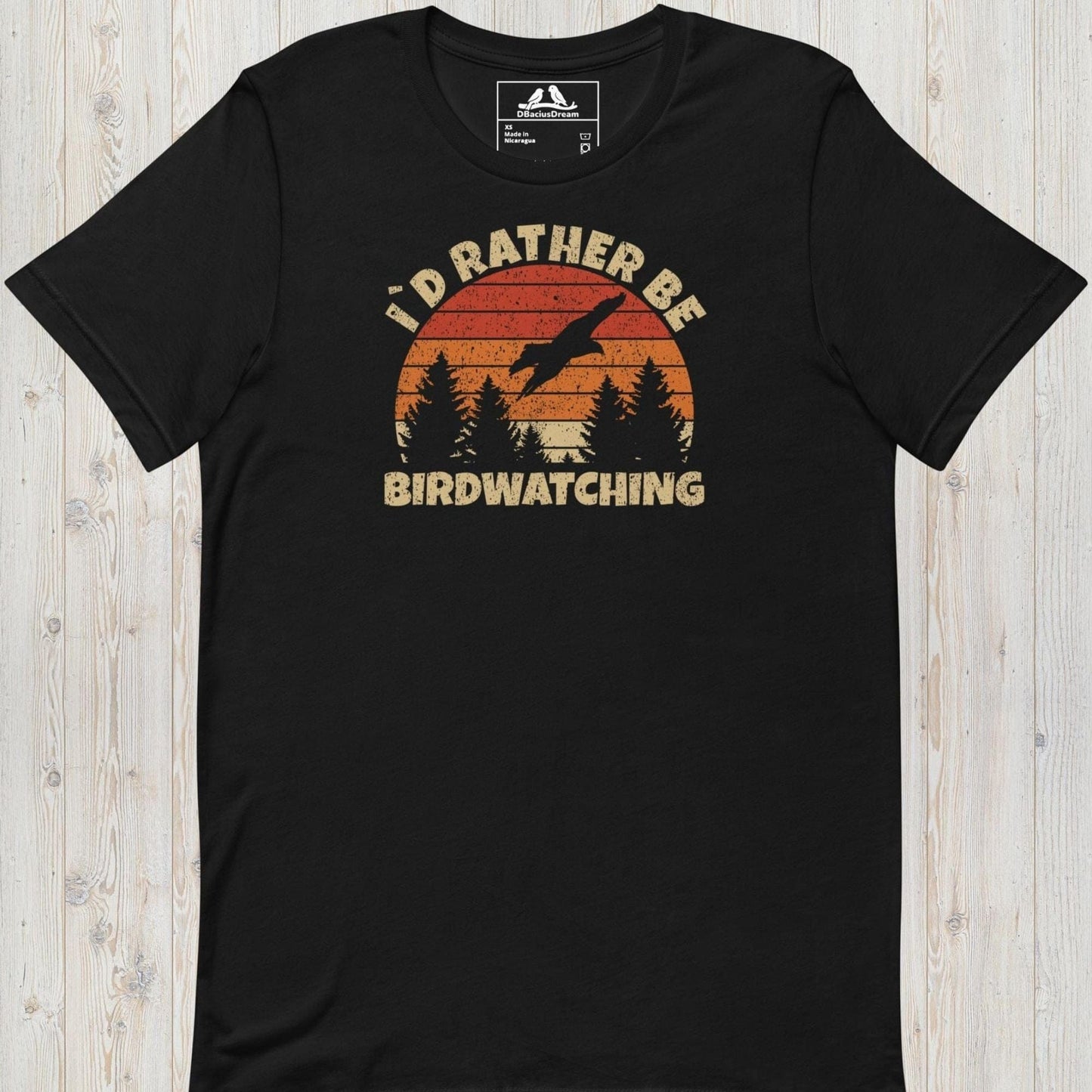 I´d Rather Be Birdwatching Unisex t-shirt