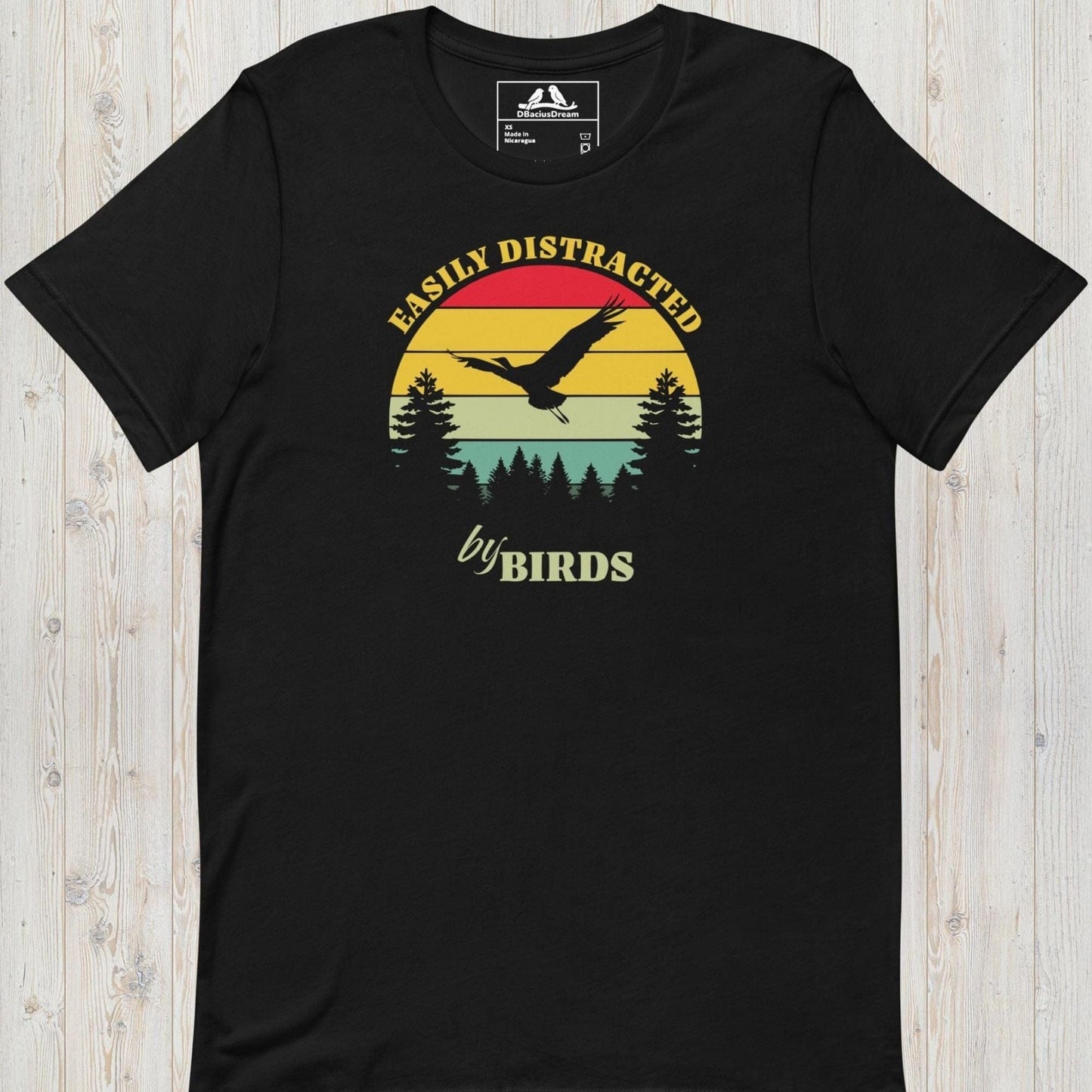 Easily Distracted By Birds Unisex t-shirt