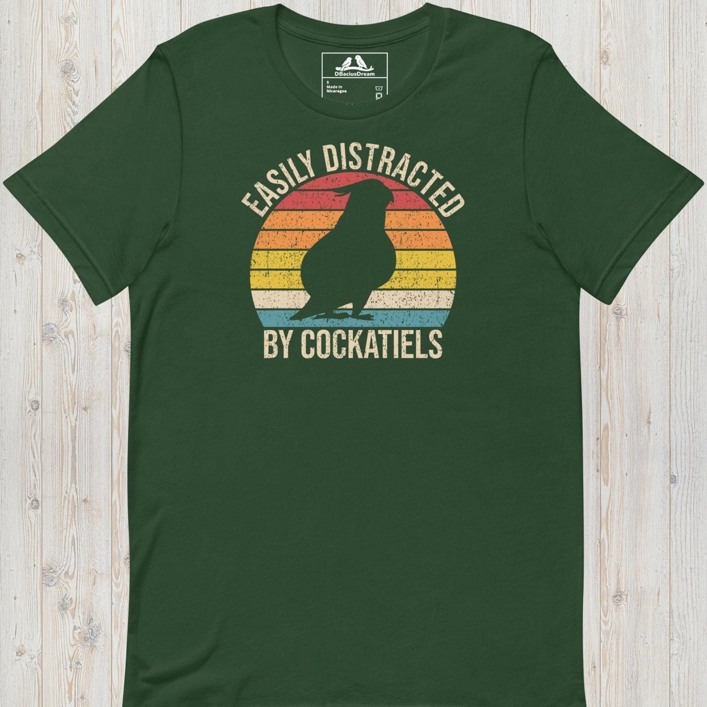 Easily Distracted By Cockatiels Unisex t-shirt