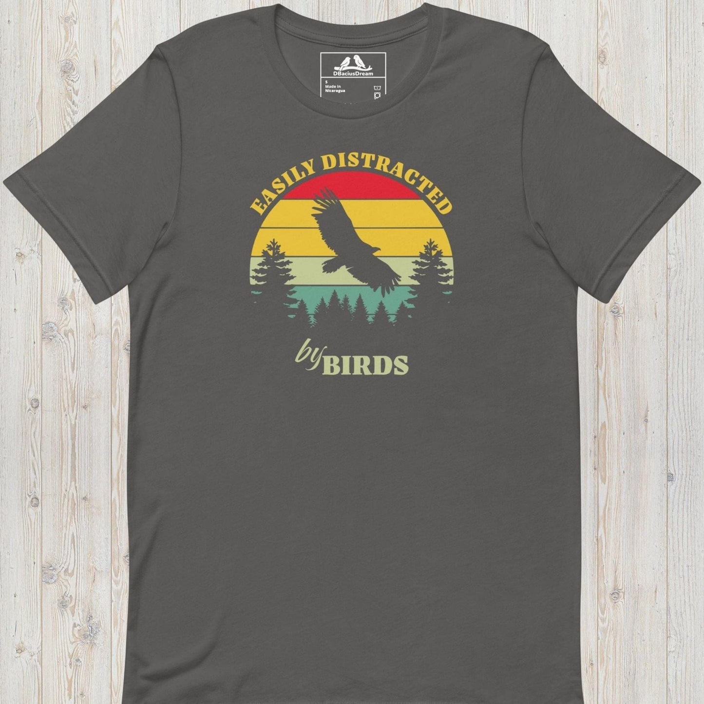 Easily Distracted By Birds Unisex t-shirt