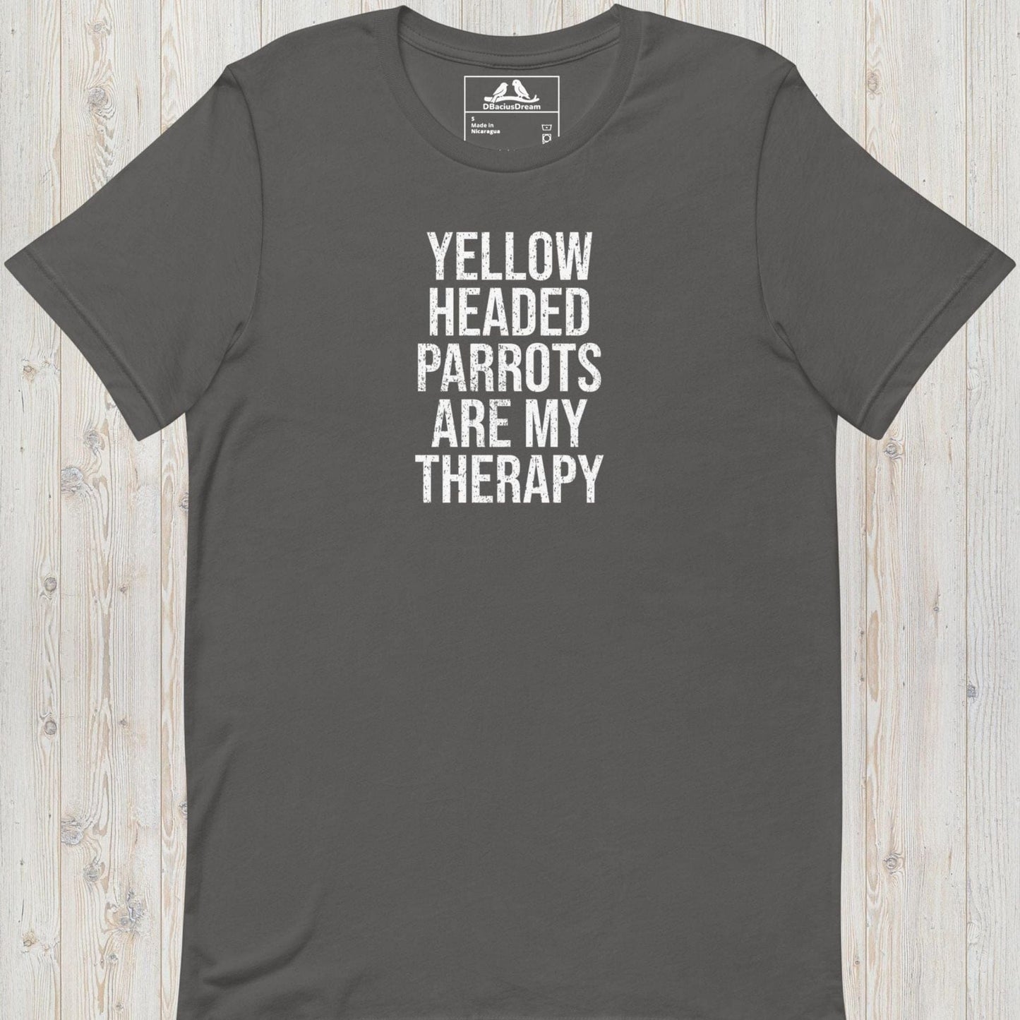 Yellow Naped Parrots Are My Therapy Unisex t-shirt
