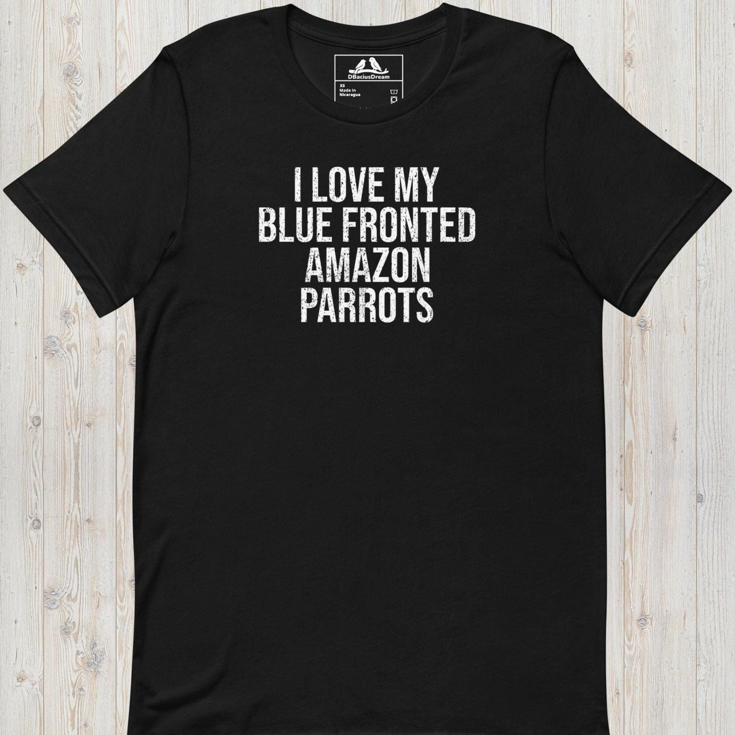 I Love My Blue Fronted Amazon Parrots Unisex t-shirt