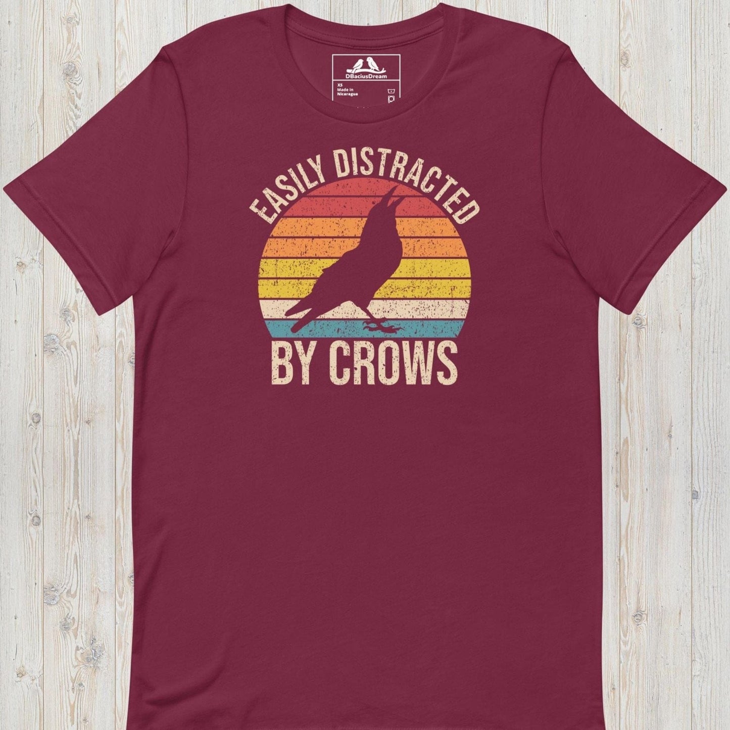 Easily Distracted By Crows Unisex t-shirt