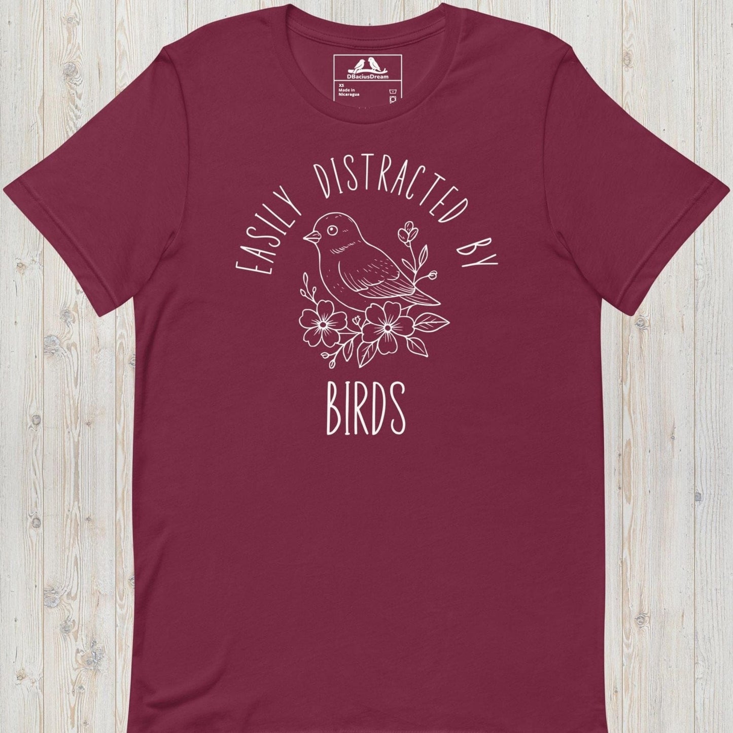 Easily Distracted By Birds Unisex t-shirt
