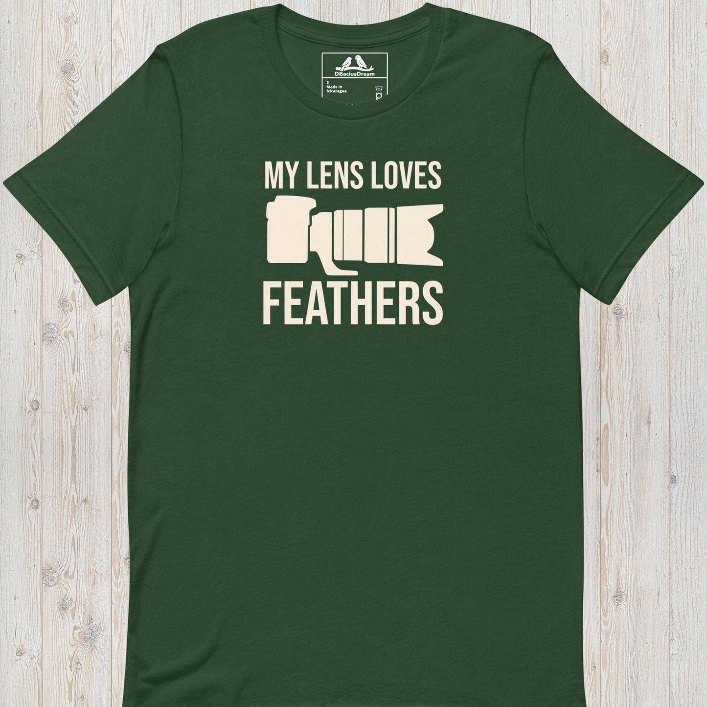 My Lens Loves Feathers Unisex t-shirt