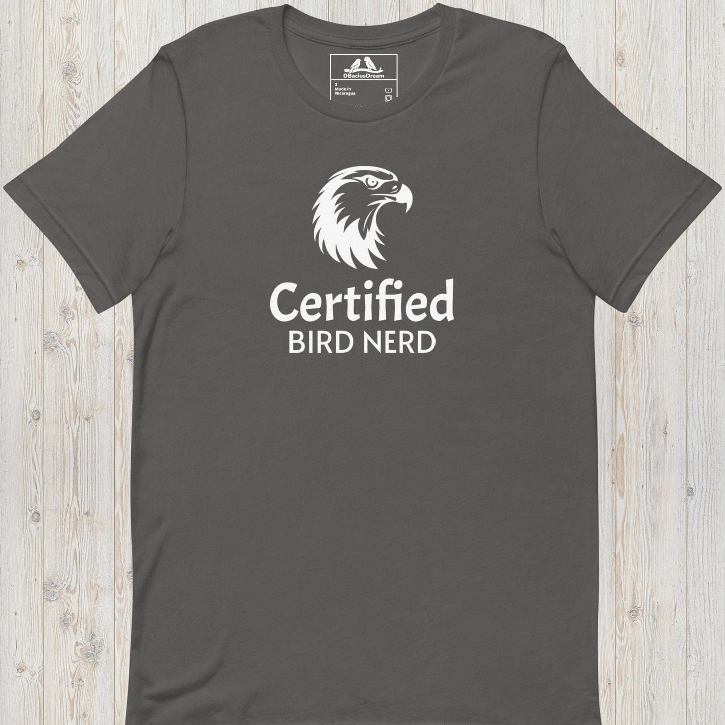 Certified Bird Nerd Unisex t-shirt