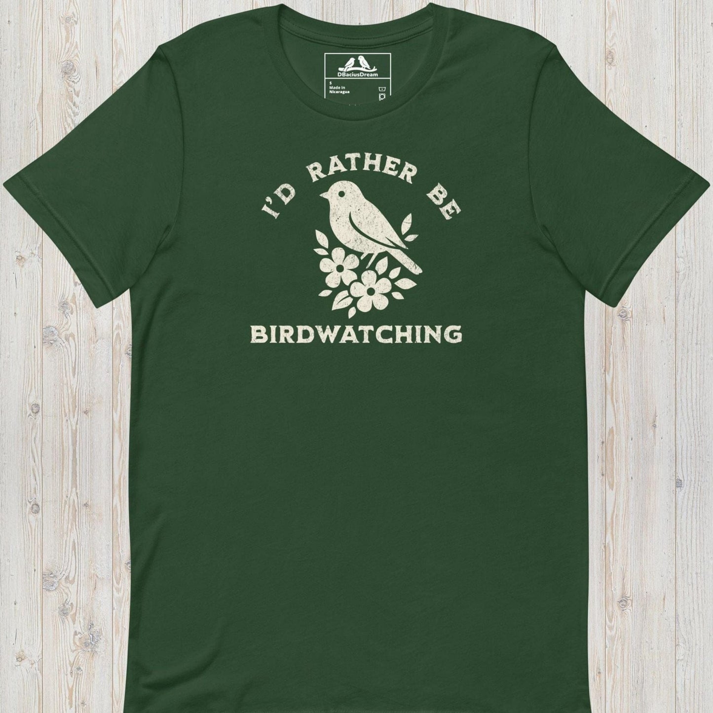 I´d Rather Be Birdwatching Unisex t-shirt