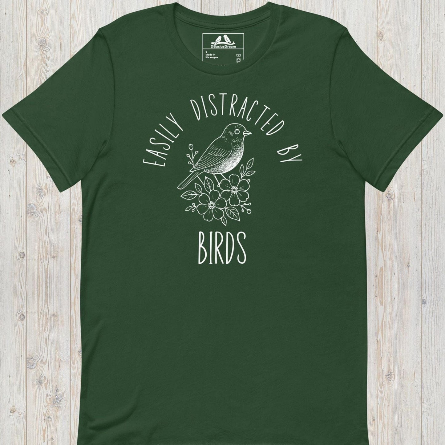Easily Distracted By Birds Unisex t-shirt