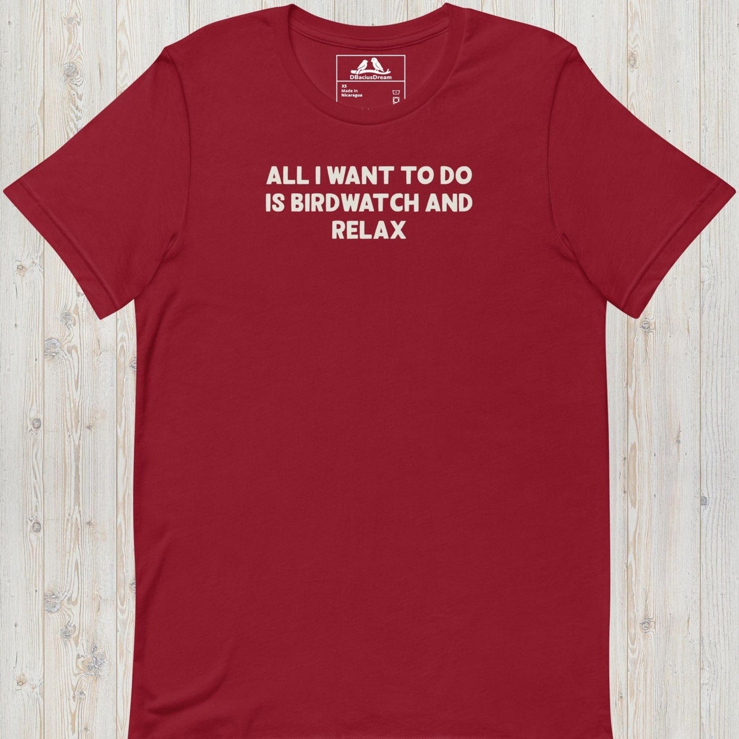 Birdwatch And Relax Unisex t-shirt