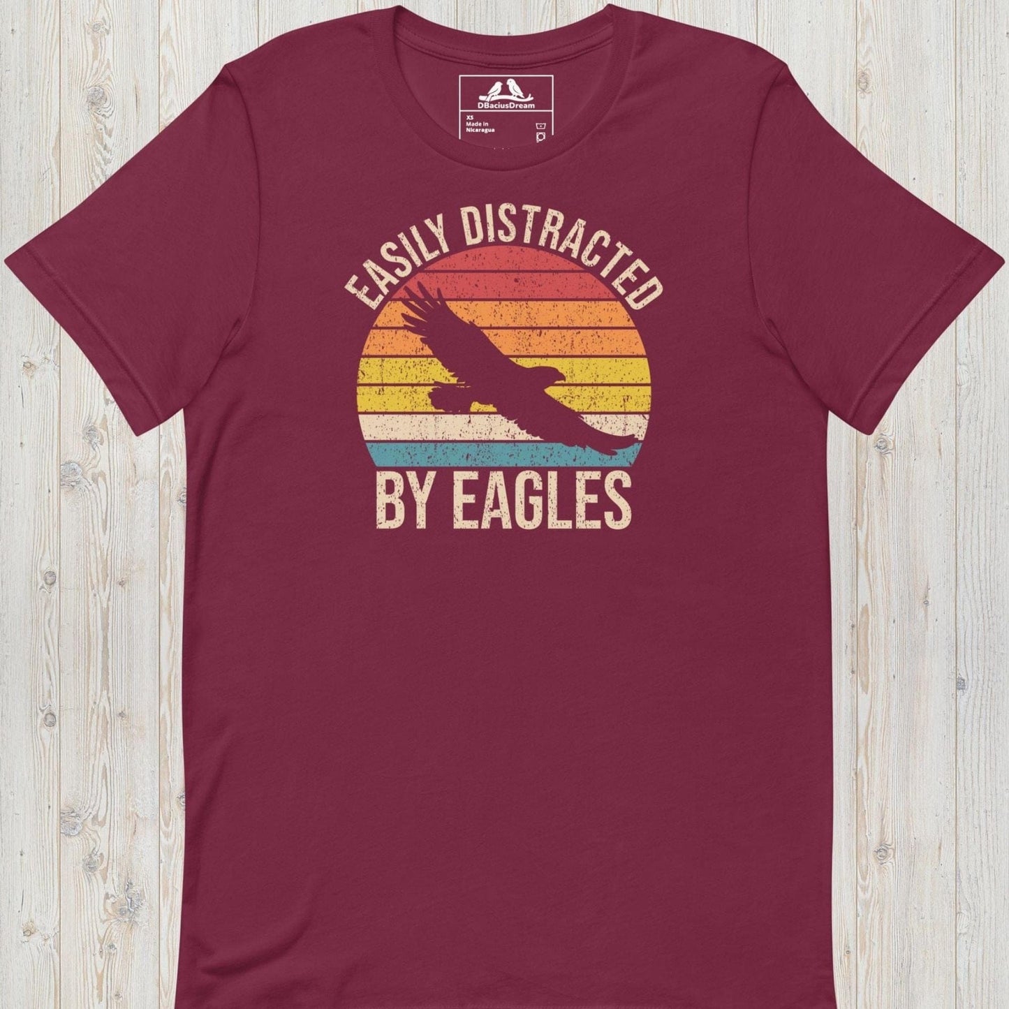 Easily Distracted By Eagles Unisex t-shirt