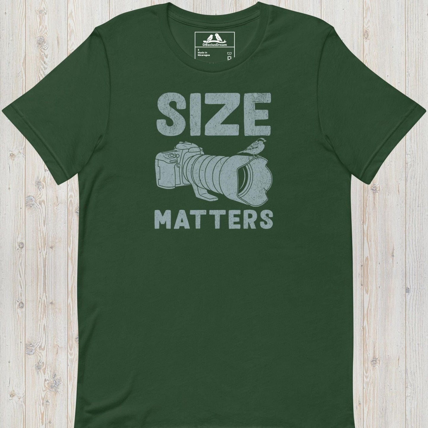 Bird Photography ”Size Matters” Unisex t-shirt