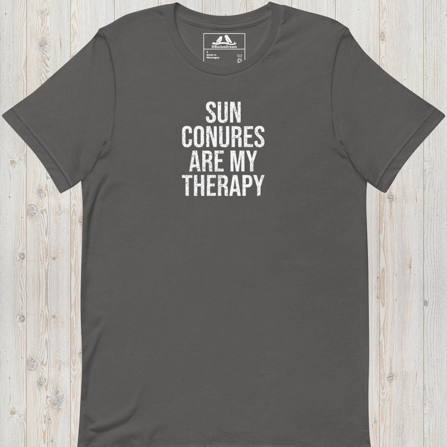 Sun Conures Are My Therapy Unisex t-shirt