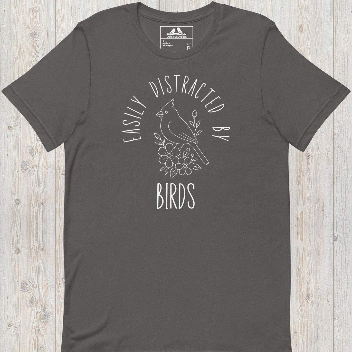 Easily Distracted By Birds Unisex t-shirt