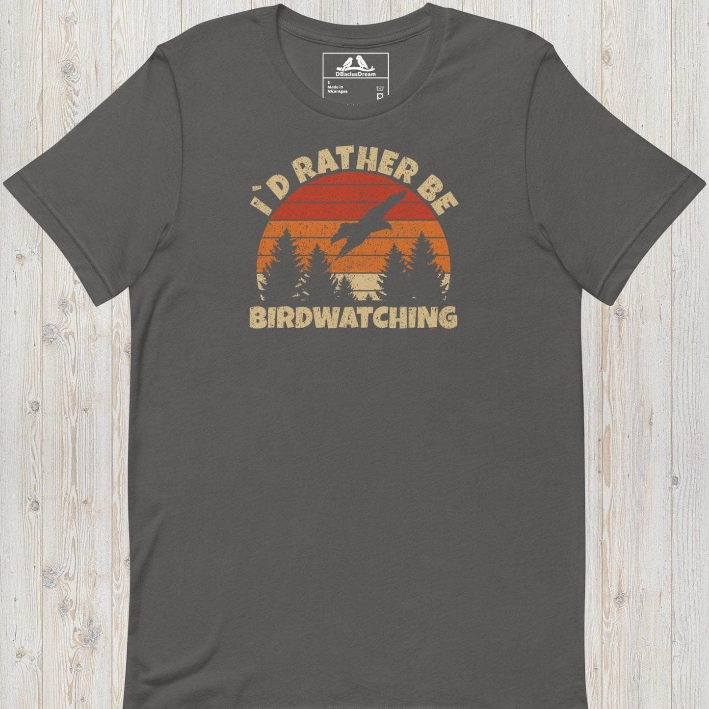 I´d Rather Be Birdwatching Unisex t-shirt