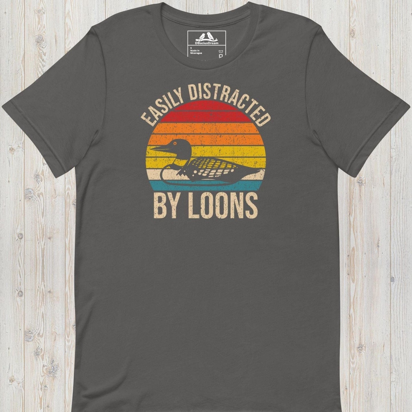 Easily Distracted By Loons  Unisex t-shirt