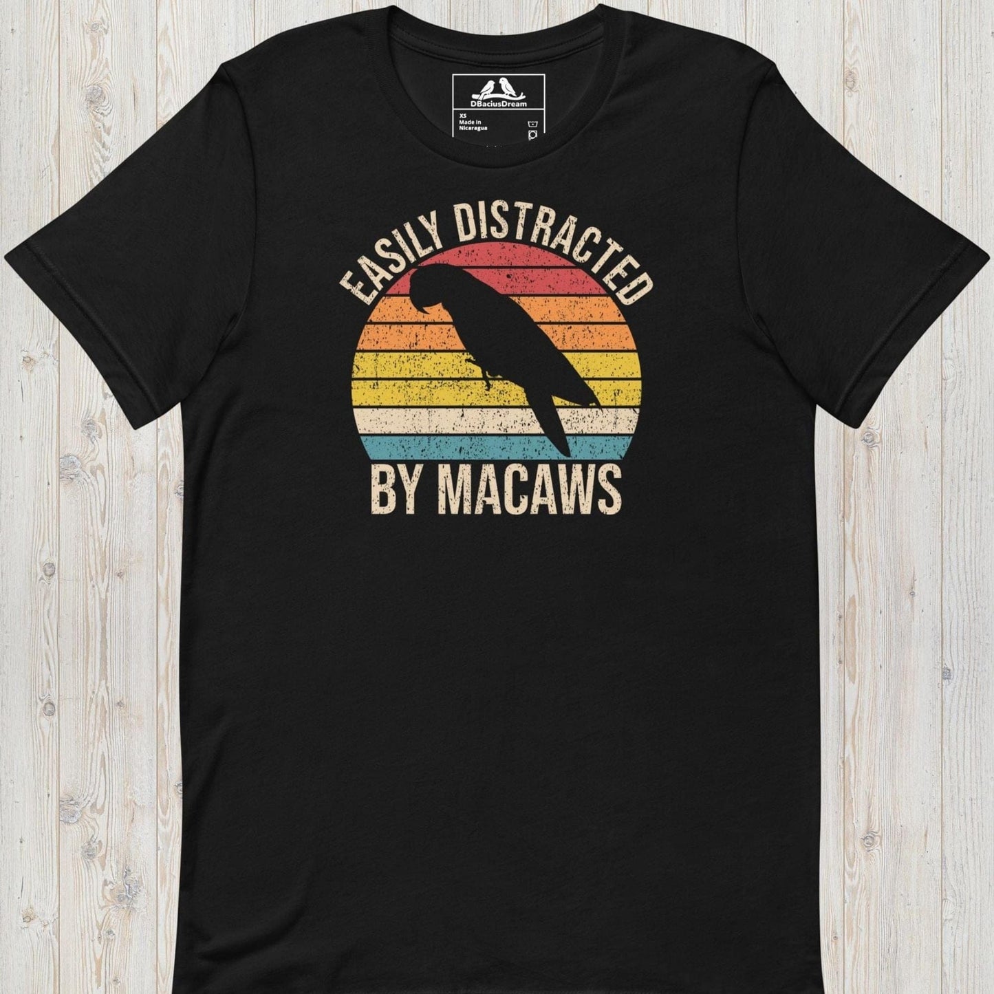 Easily Distracted By Macaws Unisex t-shirt