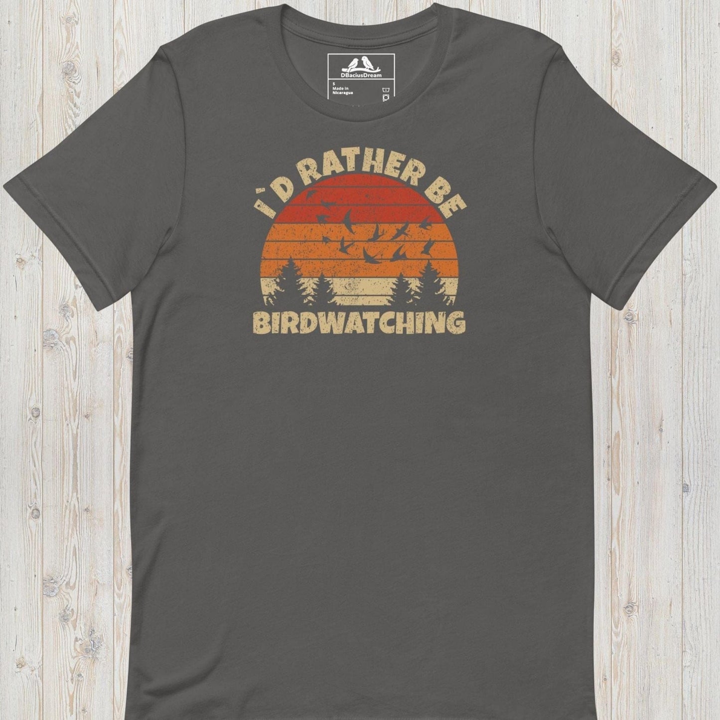 I´d Rather Be Birdwatching Unisex t-shirt