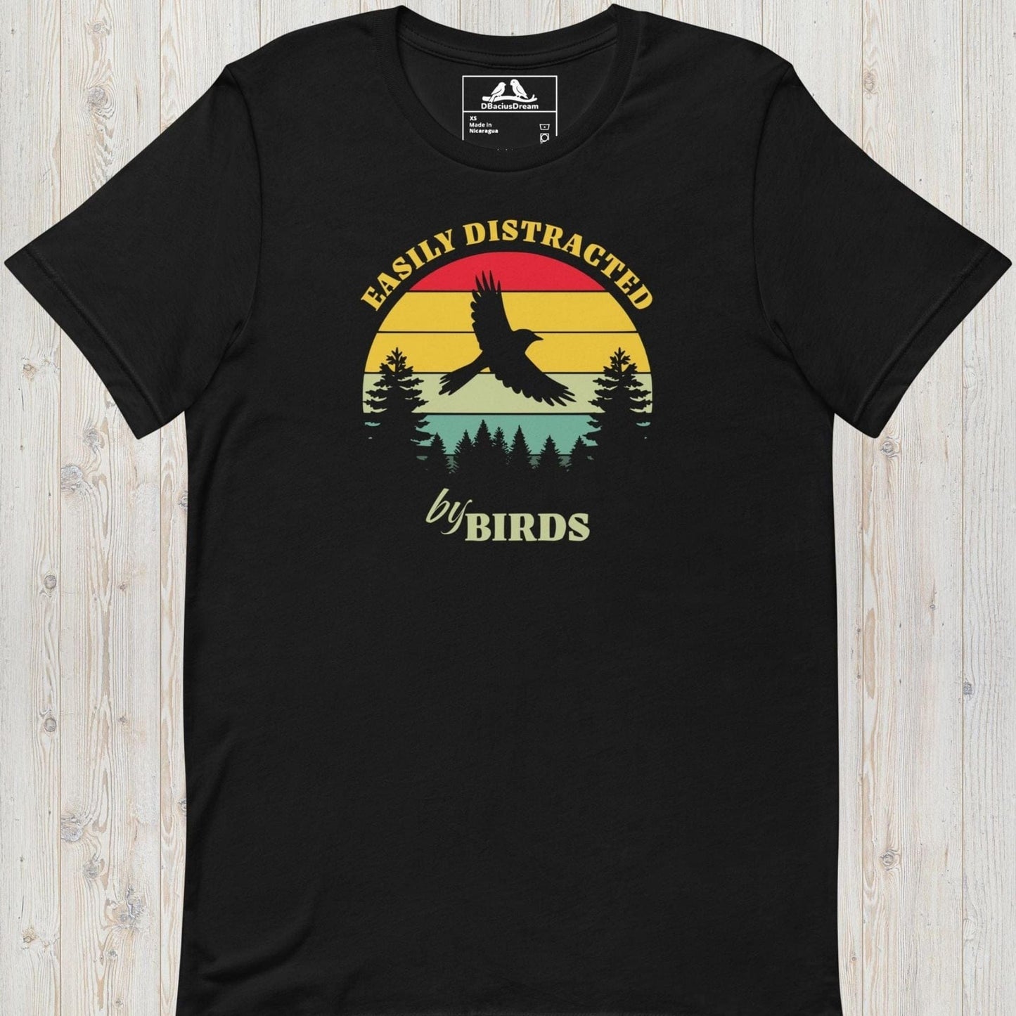 Easily Distracted By Birds Unisex t-shirt