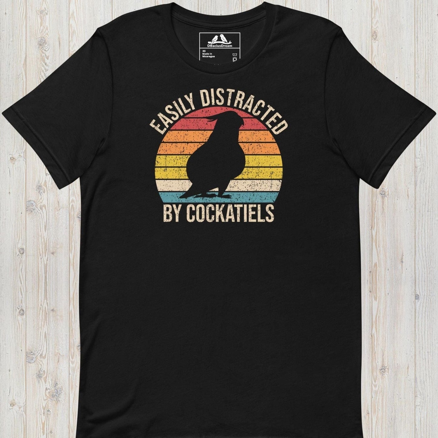 Easily Distracted By Cockatiels Unisex t-shirt