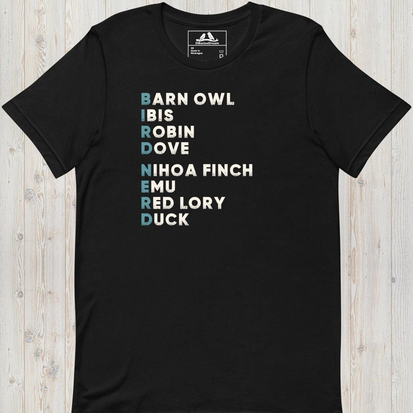 Bird Nerd Unisex t-shirt